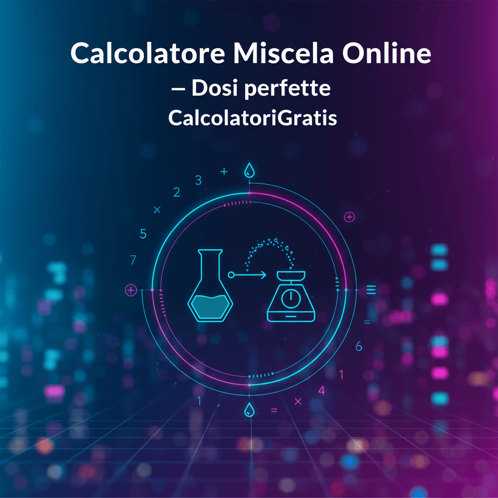 Calcolatore Miscela Online — Dosi perfette | CalcolatoriGratis