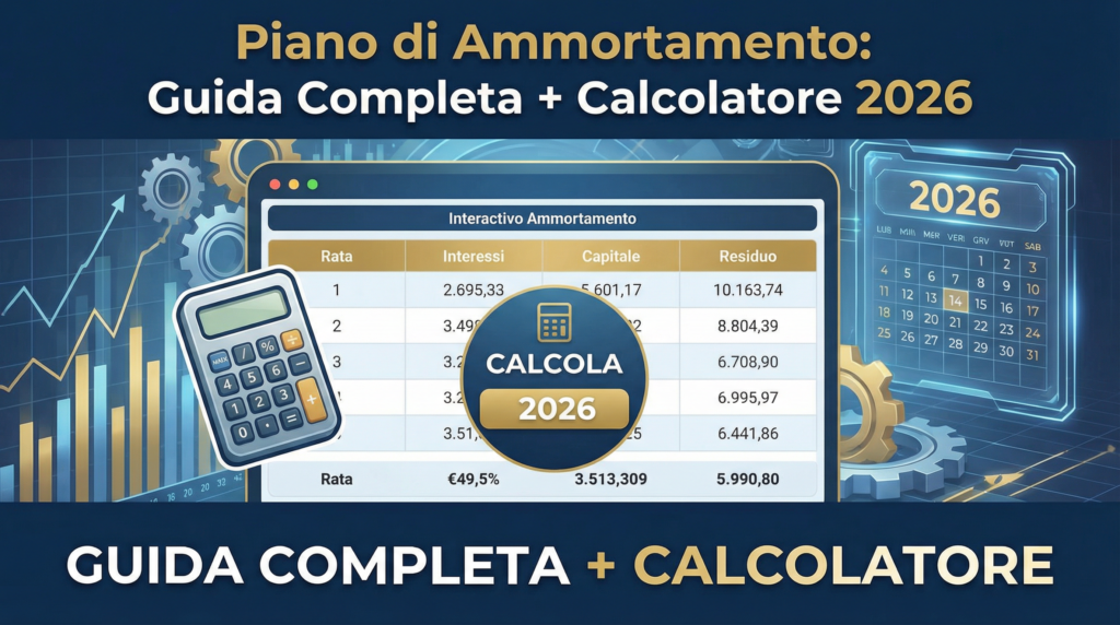 Piano di Ammortamento Guida Completa Calcolatore 2026